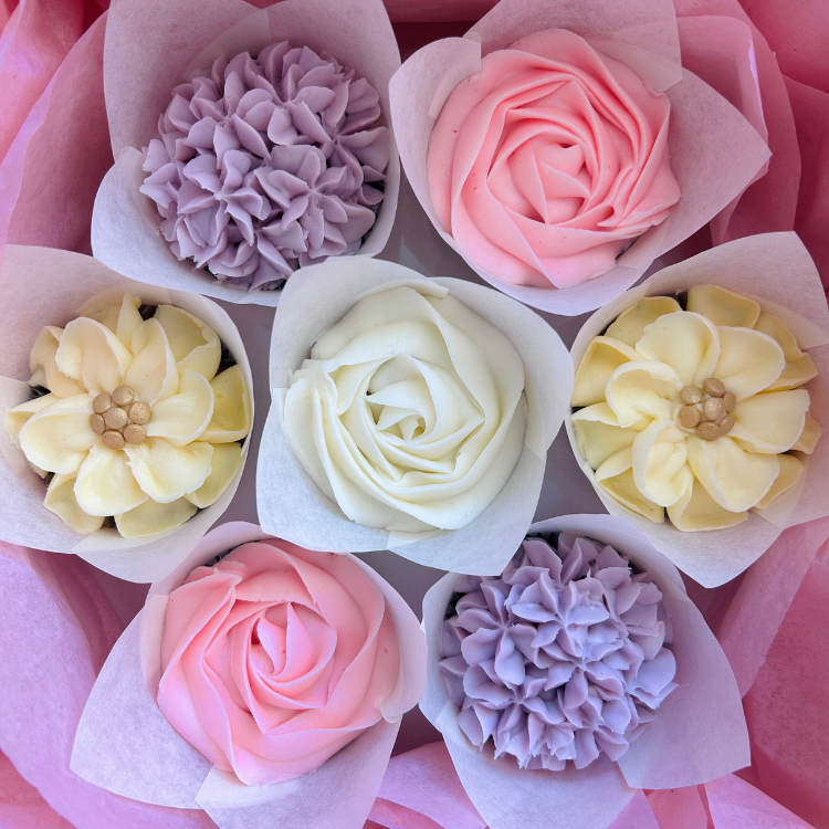 Mother's Day Flower Cupcake Bouquet